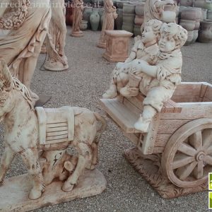 Arredo Giardino Lecce Carretto Bambini Cemento