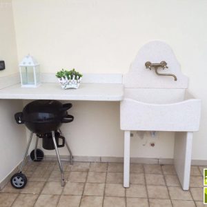 Arredo Giardino Lecce Pila Graniglia Marmo Ripiano