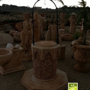 Arredo Giardino Lecce Pozzo Decorato Cemento